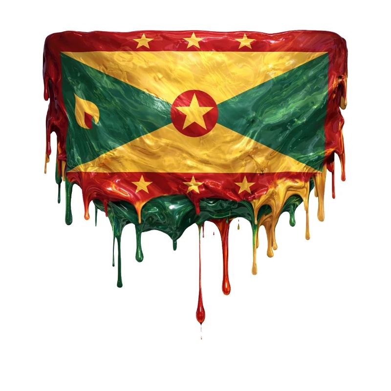 Grenada Dripping Flag