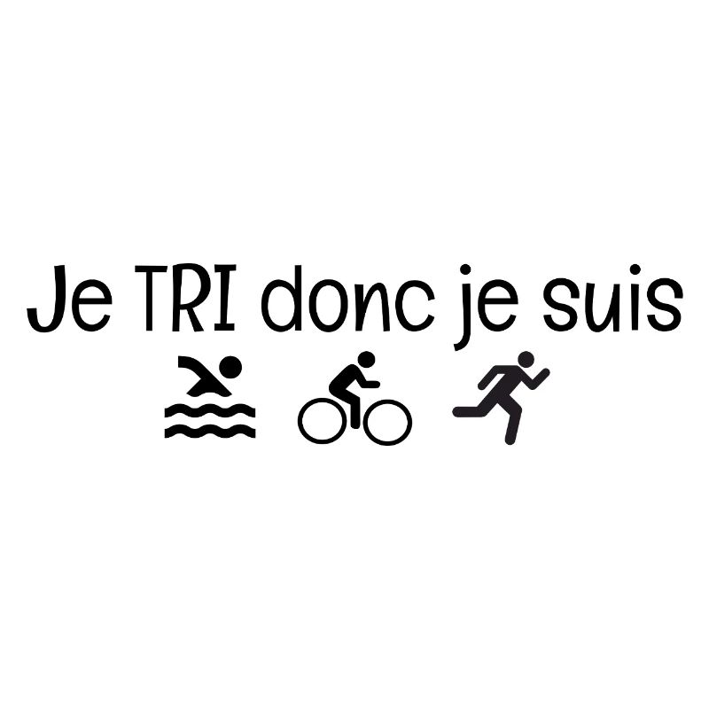Ich SORTIERE, also bin ich. Triathlon-Humorgeschenk