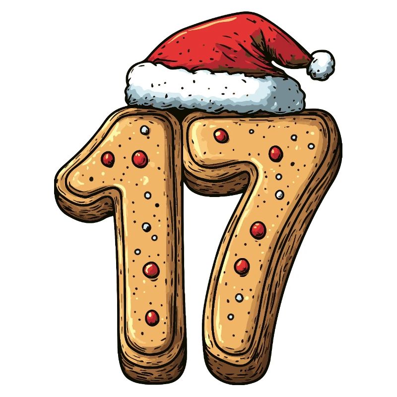 Biscuit de Noël à 17 chiffres
