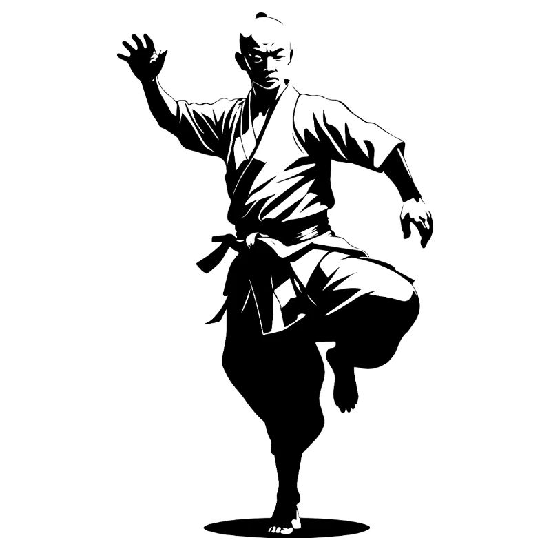 Shaolin Monk - Martial Arts Sticker