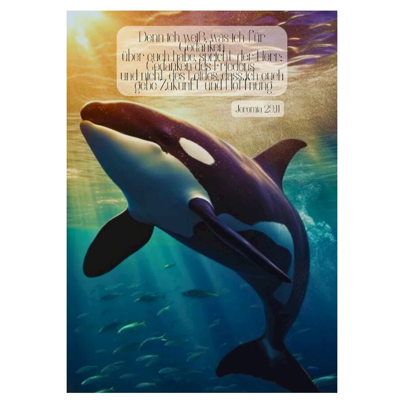 Orca Unterwasser Hoffnungsvers