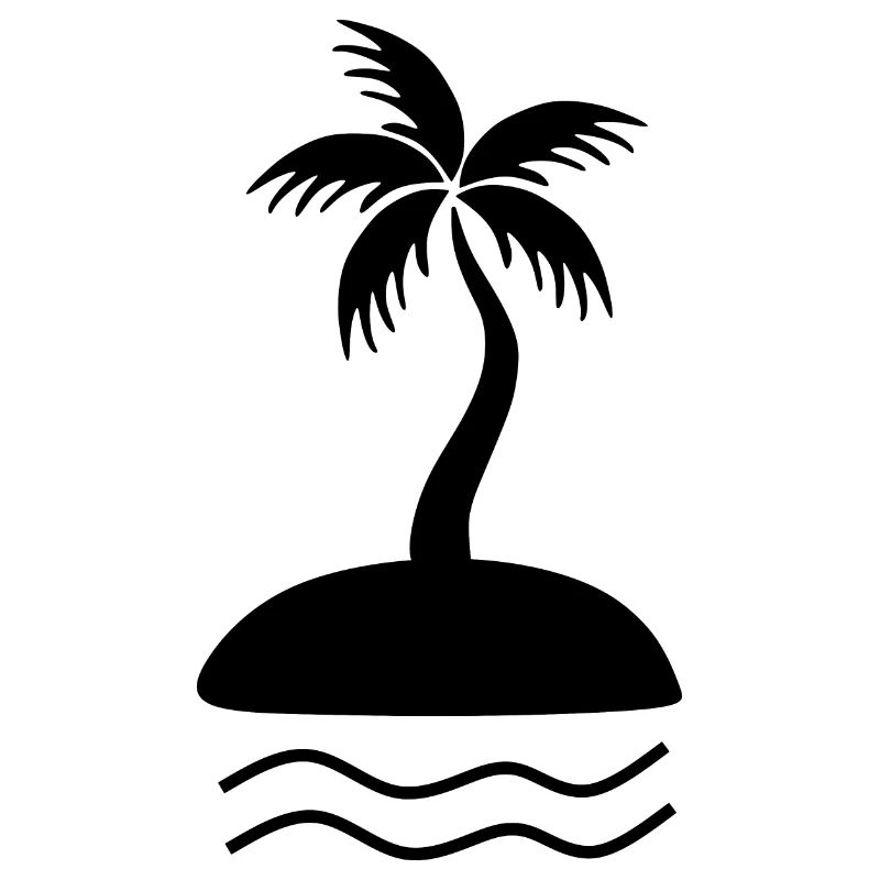 Palm Tree Black