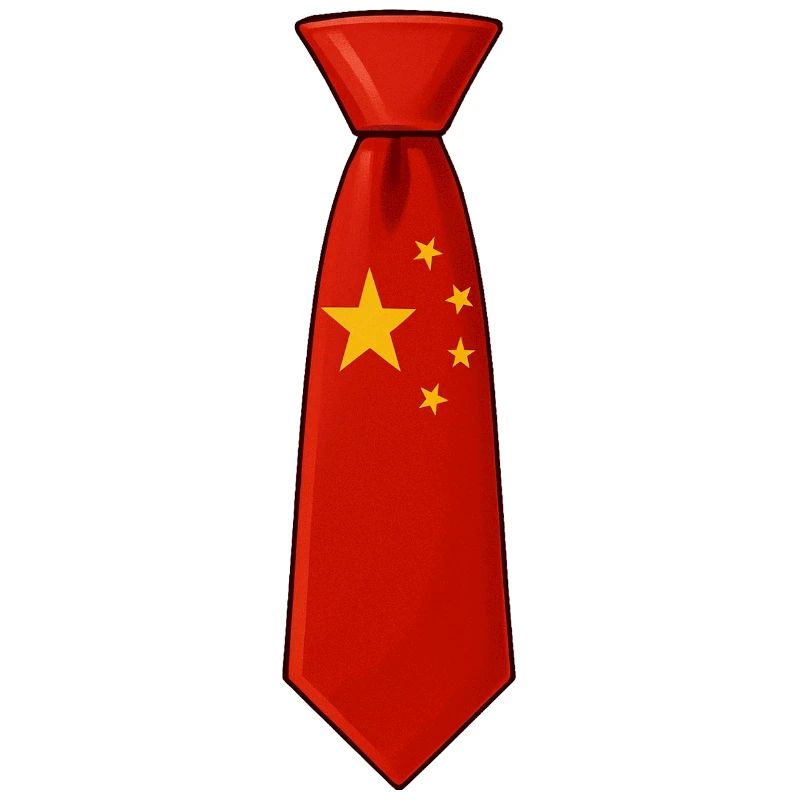 China-Krawatte – Flaggendesign