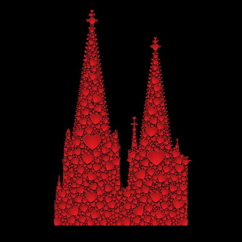Kölner Dom Herzen Kölle Liebe Herz Karneval Köln