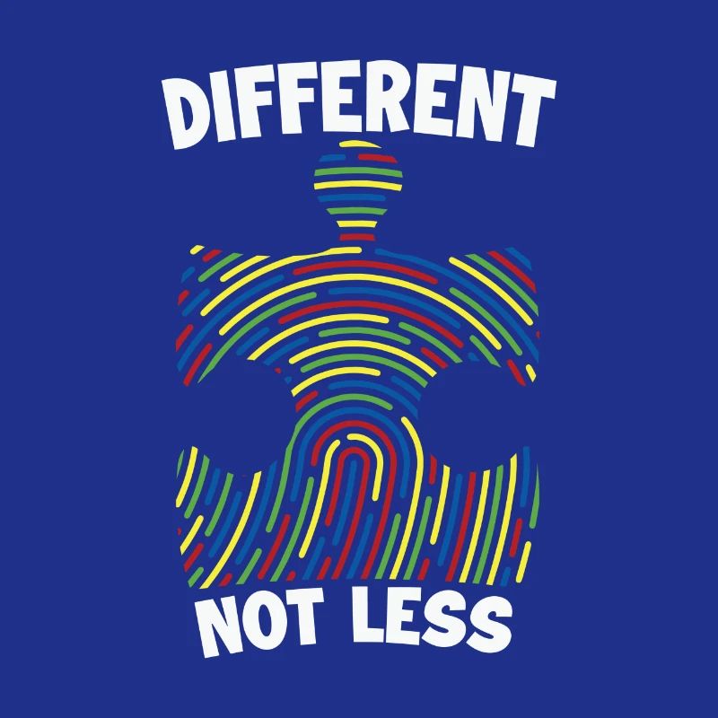 Diffirent Not Less Autism Awarenss Dna