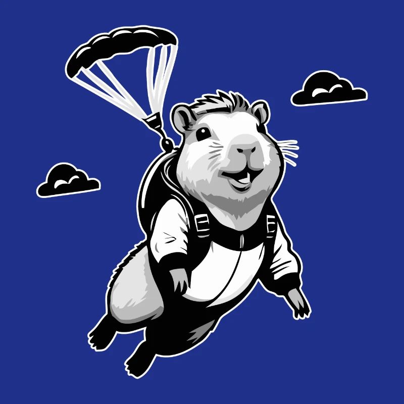 Capybara Parachutiste Parachutisme