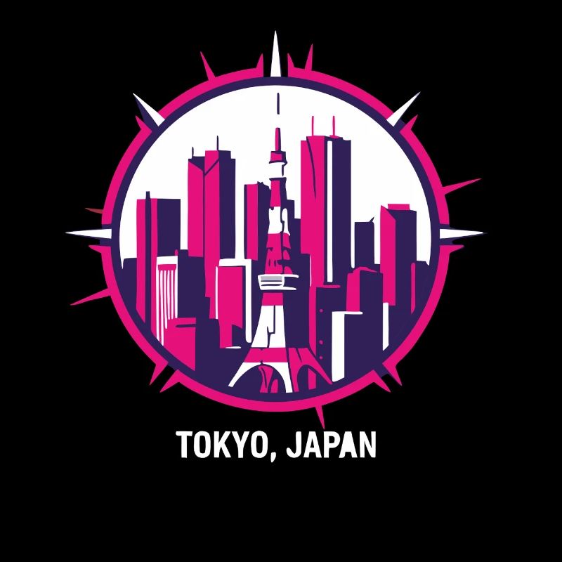 Tokyo Japan Skyline Kompass