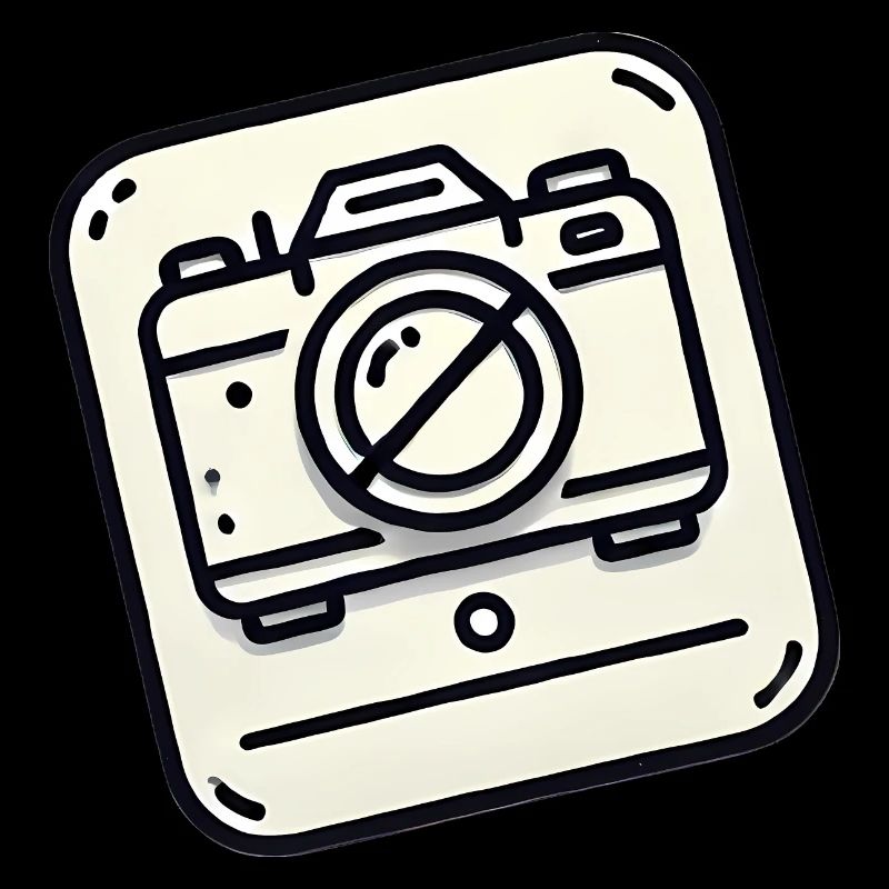 No Camera Allowed Icon Design