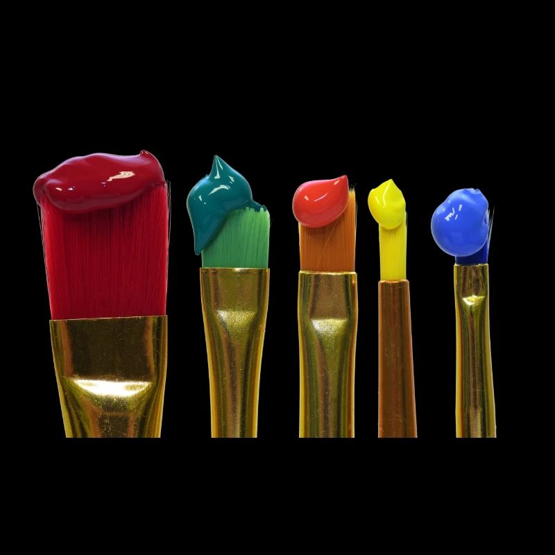 brosse colorée