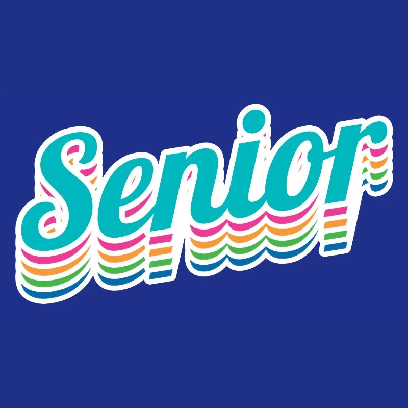 Senior - Student Class Retro Graduation Party Geschenk