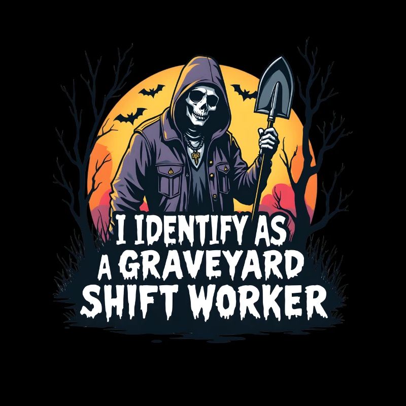 lustiges I Identify As A Graveyard Shift Worker
