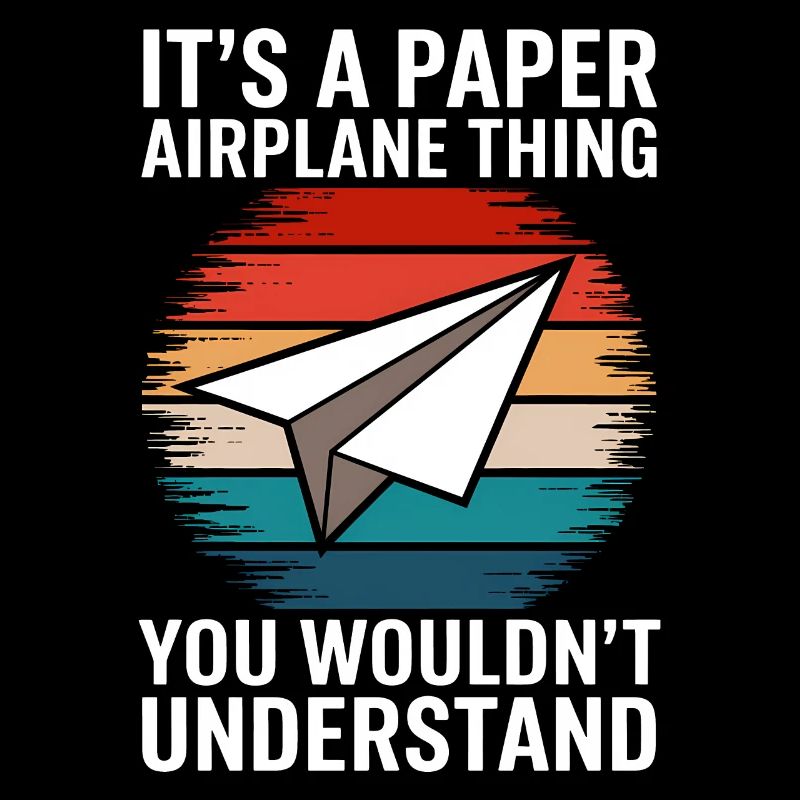 Papierflieger Spruch Witz Papierflugzeug Geschenk