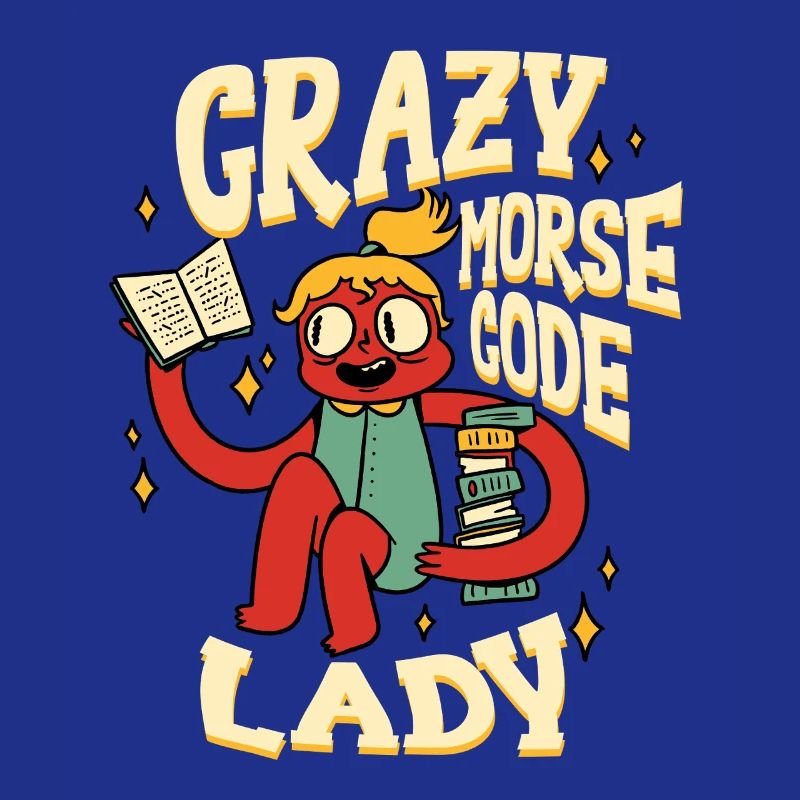 Morsecode Crazy Morse Code Lady