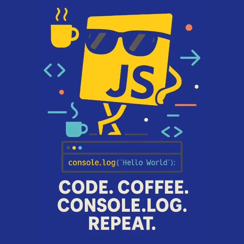 Code Coffee Console.log Répéter le programme JavaScript