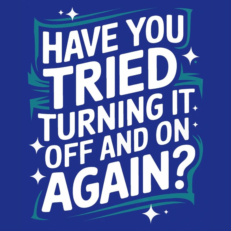 Technischer Support Computerfreak Nerd