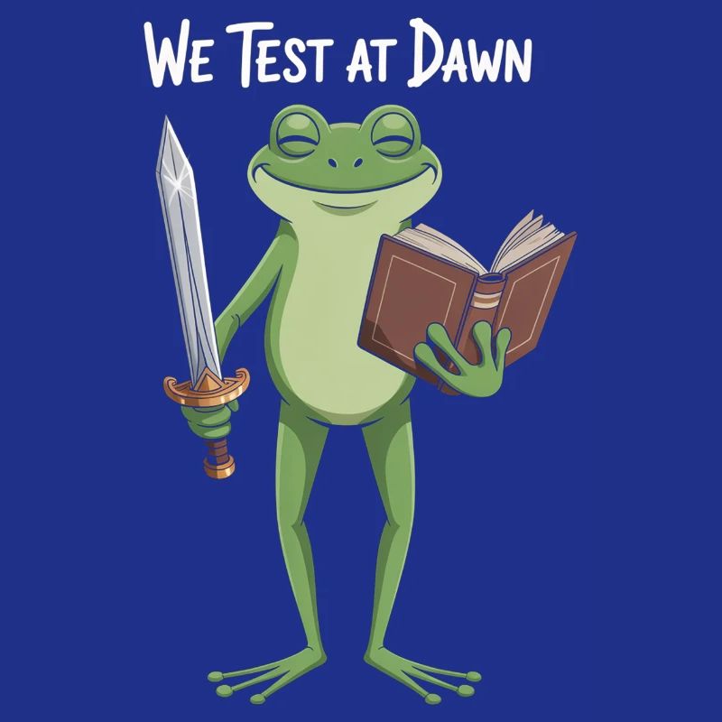 Dawn Test Frog: Sword & Book