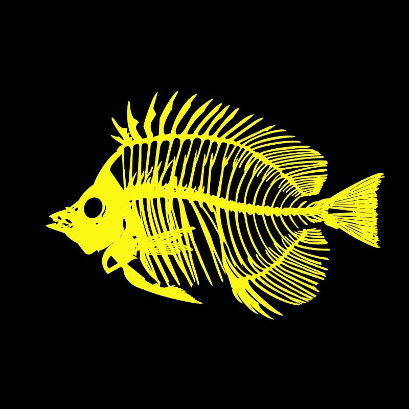 Poisson jaune fluo