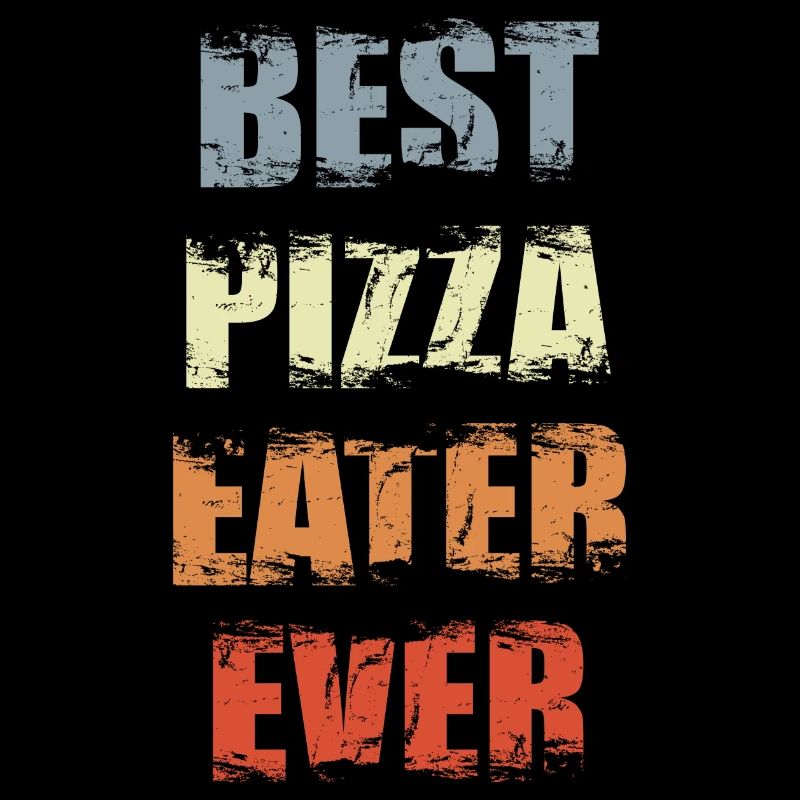 Funny Pizza Eater