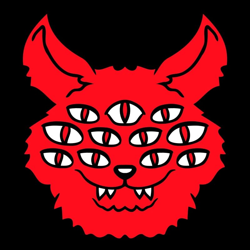 Cat Demon Many Eyes Devil Hell Evil Monster
