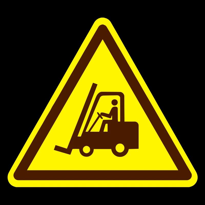 Gabelstapler Schild (Farben anpassbar!)