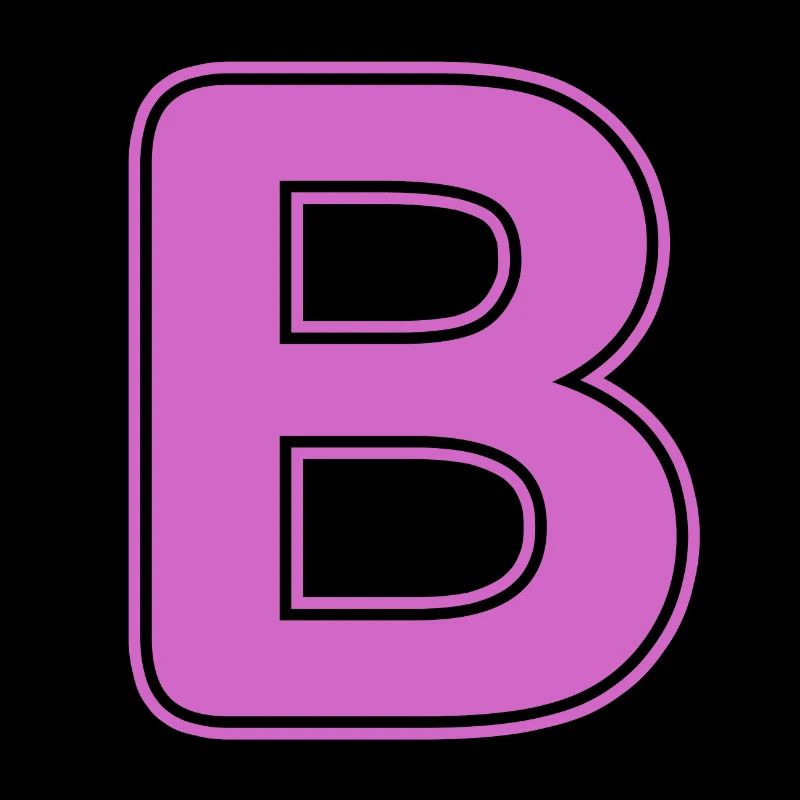 B Letter Alphabet Name Spelling Gift