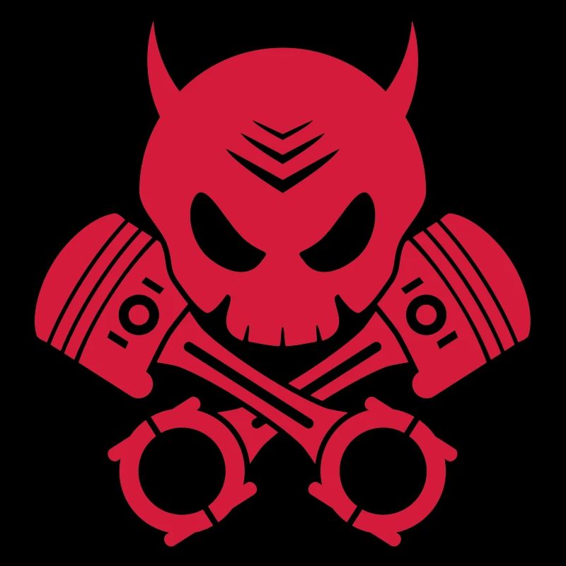 teufel schädel kolben