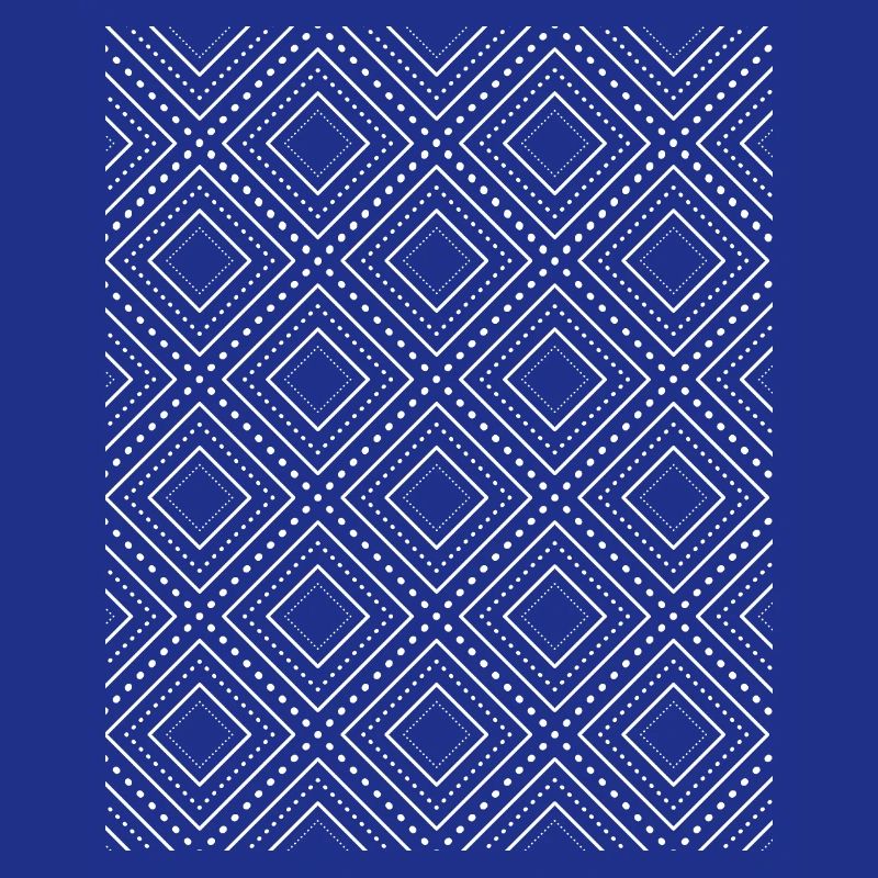 Pattern à carreaux blanc - Kook Art