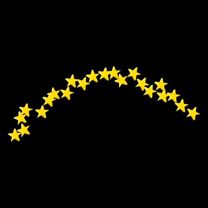 Demi-cercle Stararc petites étoiles 3D