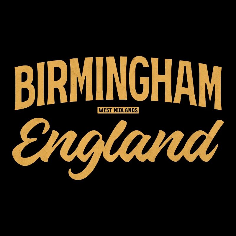 Birmingham England Vintage Script