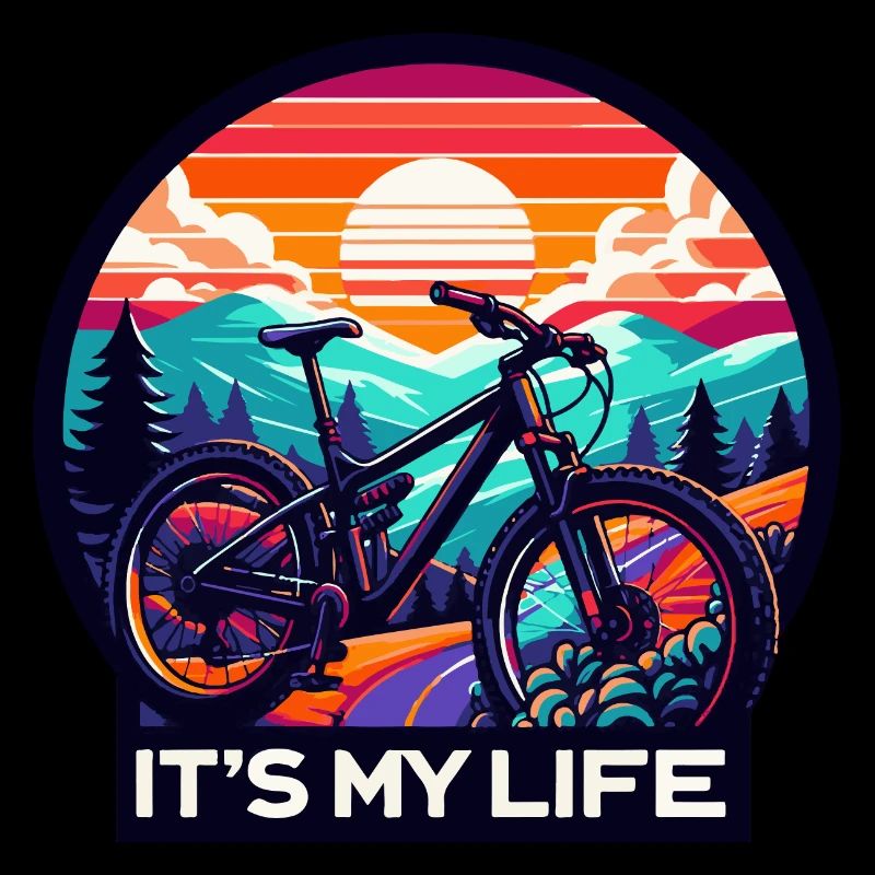 Sunset Mountainbike Abenteuer Design