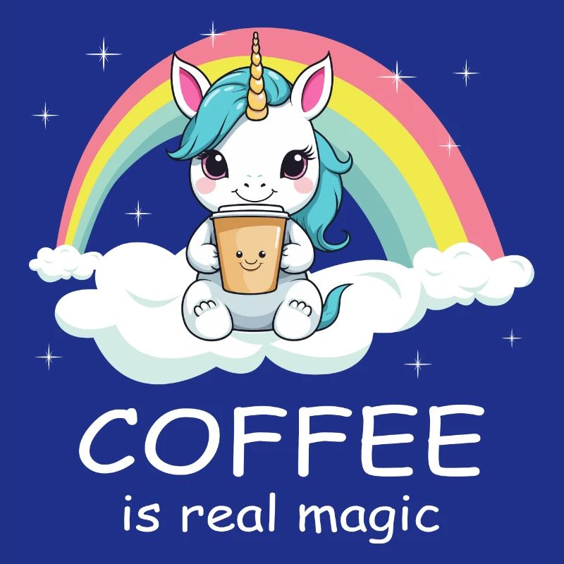 Süßes Kaffee Einhorn