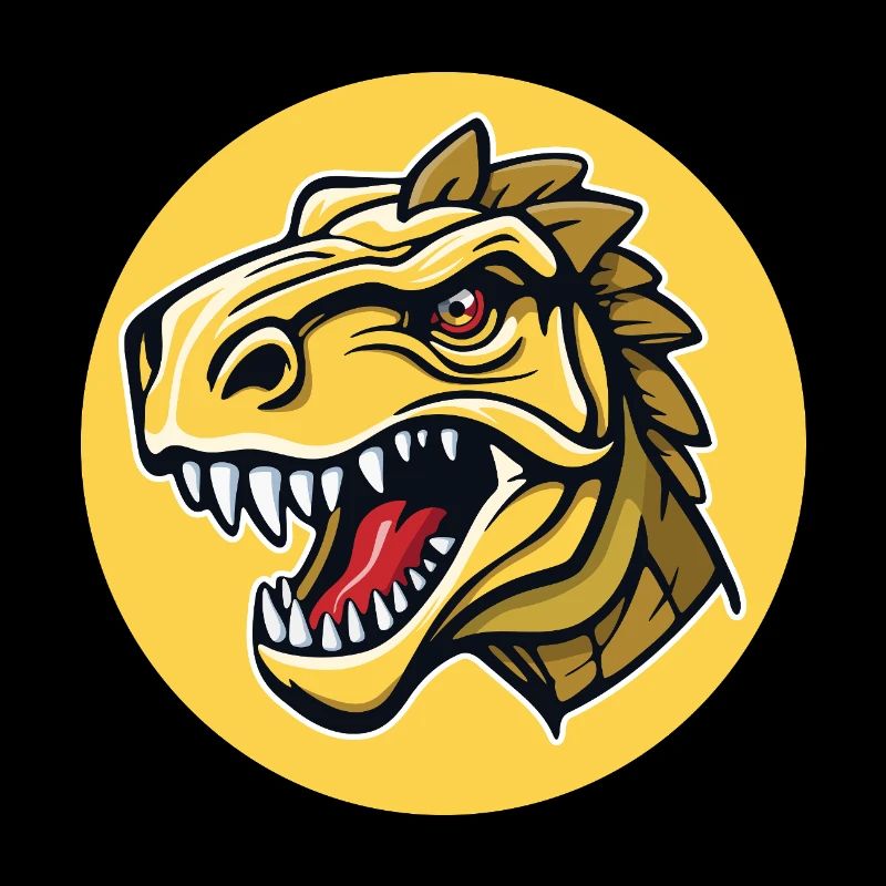 The head of a -looking dinosaur