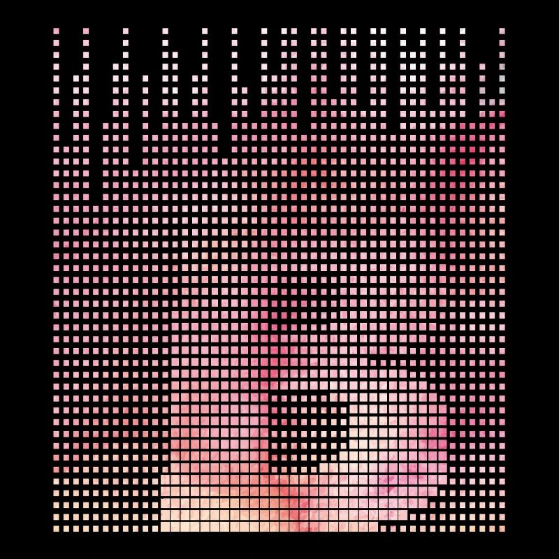 Abstrait Lettre Rose B Pixel Art
