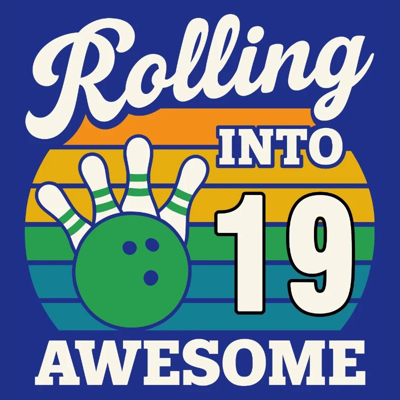 Rolling Into 19 Birthday Tee