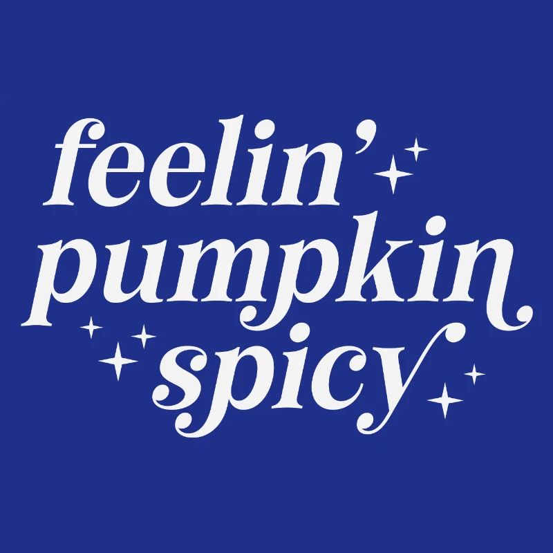 Sentiments de citrouille épicée Typographie