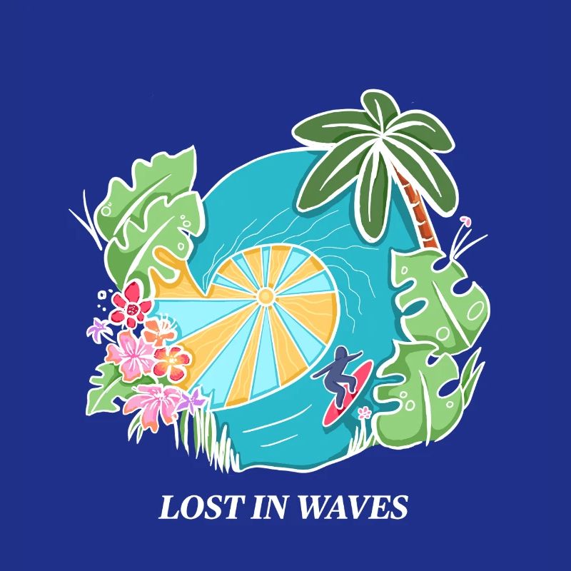 Perdu dans les vagues - Conception de vibrations de surf tropicales