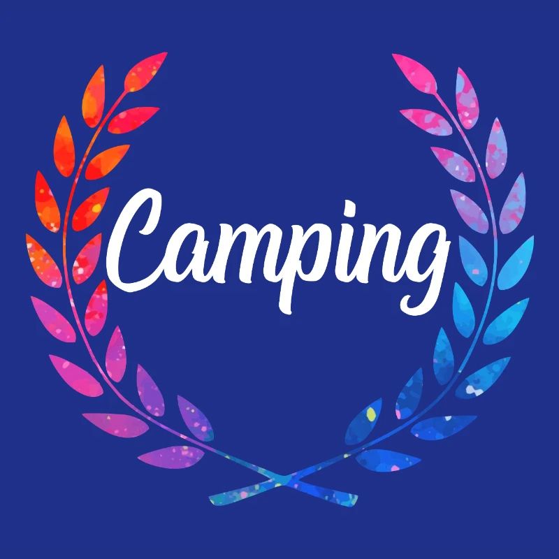Camping Farblaurel Script
