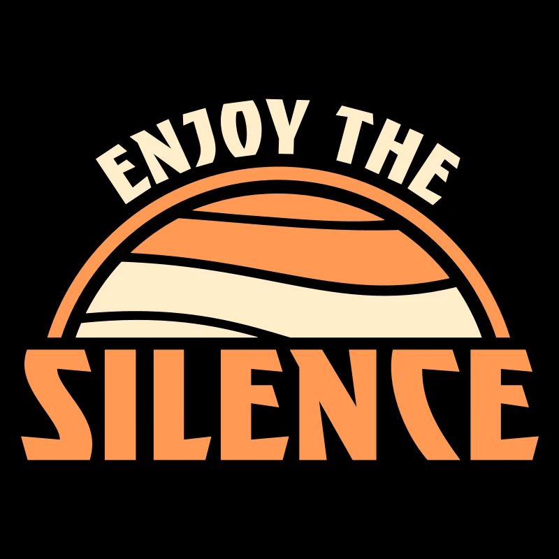 Enjoy The Silence Spruch Ruhe Stille Introvertiert