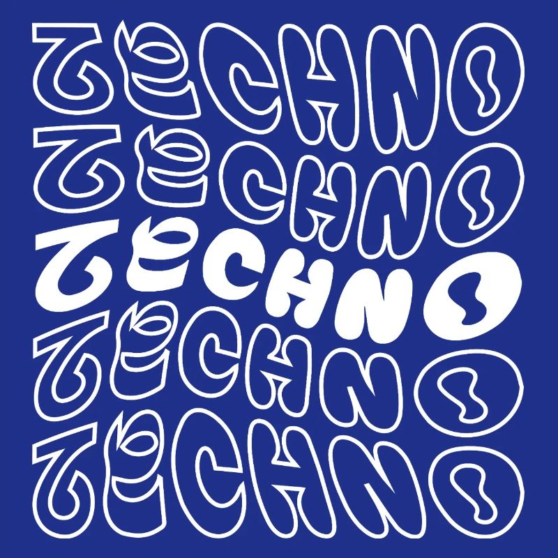 conception de logo géométrique ondulé techno