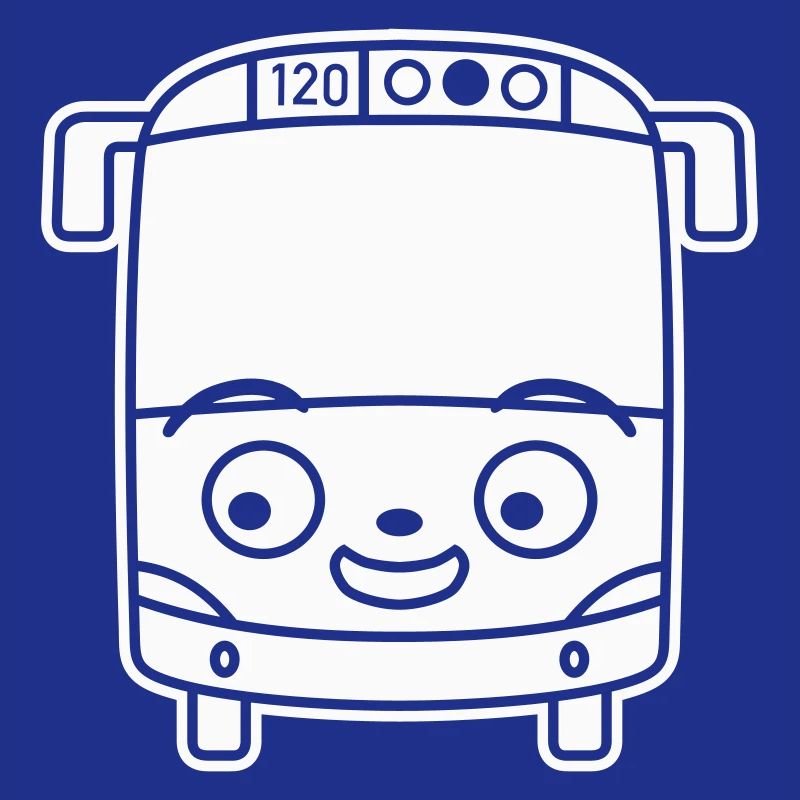 Kleiner Bus Cartoon – Comic Schulbus Reise Spaß