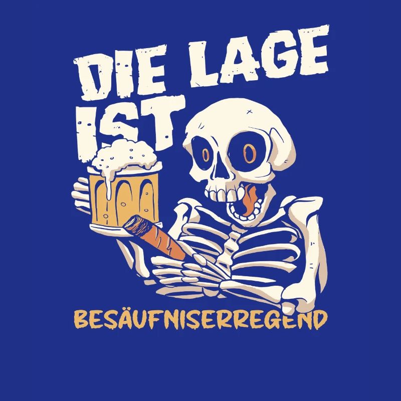 The situation is drunken, skeleton