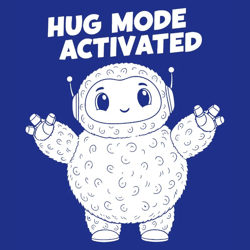 Hug Mode Activates Cuddly Creature Illustration