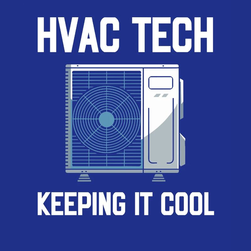 HVAC Tech Keeping It Cool Spruch Techniker