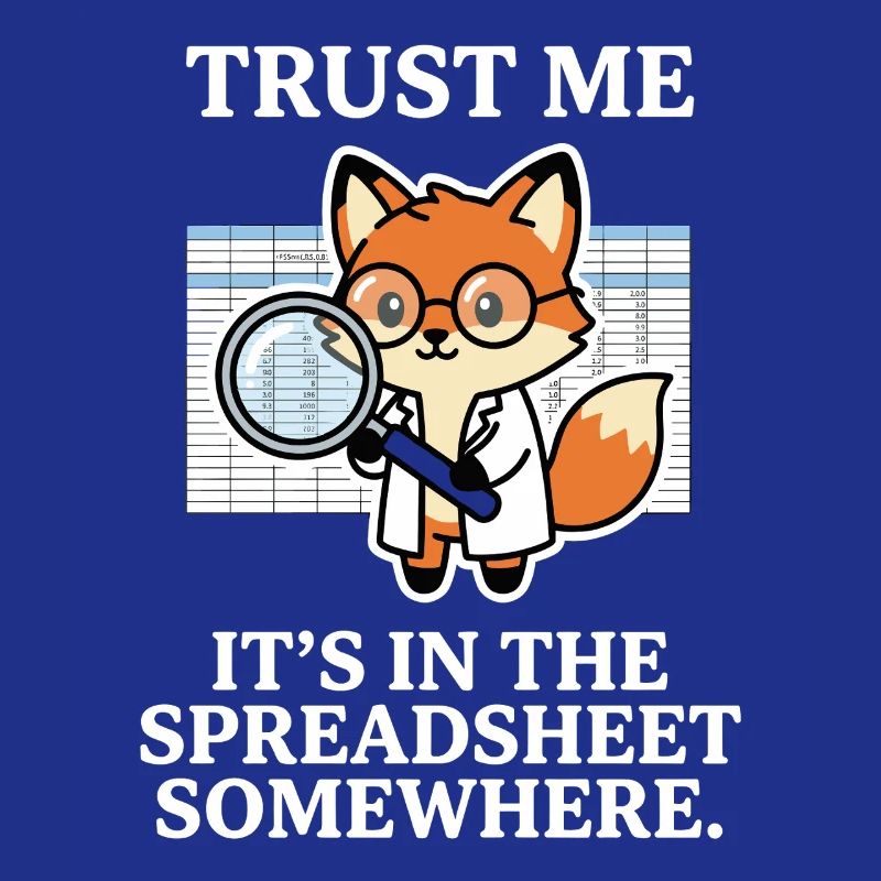 Trust Me It’s In The Spreadsheet Somewhere Fox