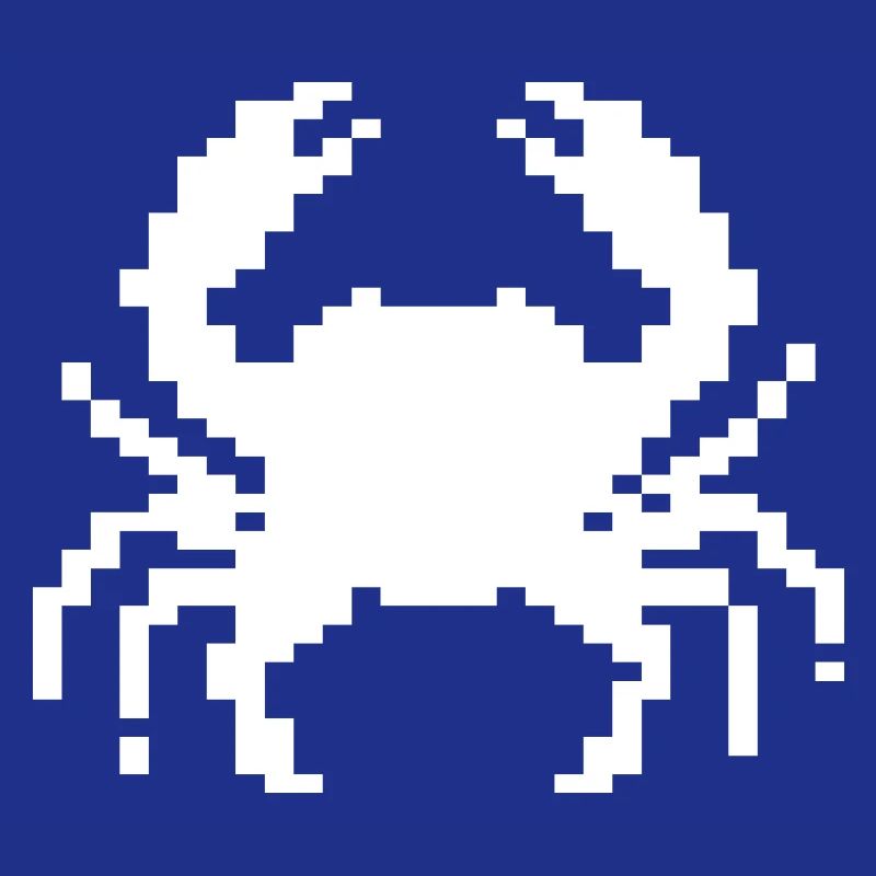 Conception du crabe pixel