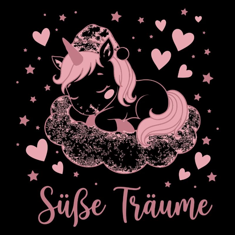 Süße Träume Einhorn auf Wolke