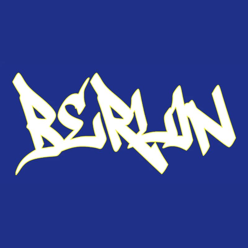Lettrage marron graffiti de Berlin