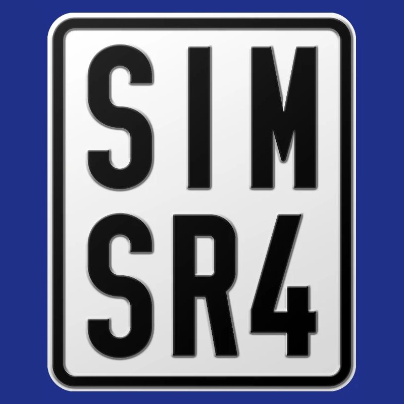 Plaque d’immatriculation du cyclomoteur Simson SR4