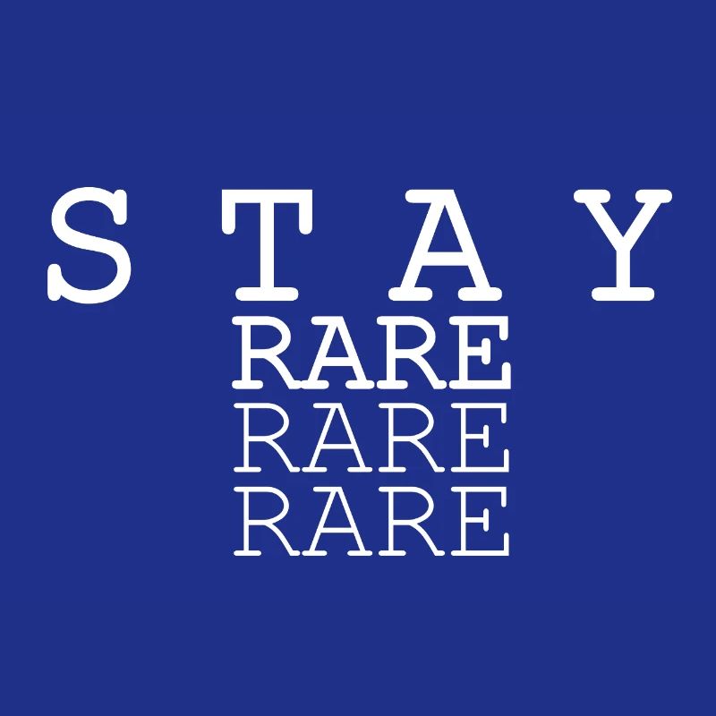 Conception triple texte Stay Rare