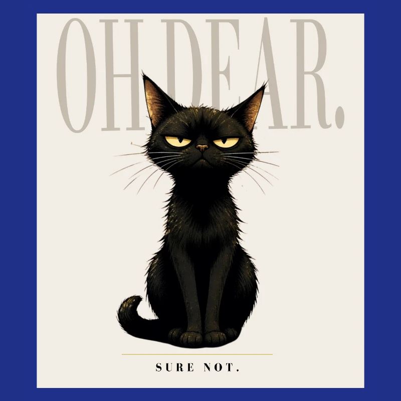 Disappointing. – Sarcastic Black Cat Design